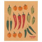 image shows Ecologie by Danica Swedish Sponge Dish Cloth | Chili Peppers  against a blank, white background Image