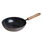 image shows Joyce Chen Classic Series 9.5" Carbon Steel Ceramic Nonstick Stir Fry Pan against a blank, white background Image