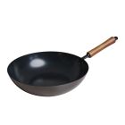 image shows Joyce Chen Classic Series 12" Carbon Steel Ceramic Nonstick Stir Fry Pan against a blank, white background Image