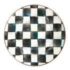 image shows MacKenzie-Childs Courtly Check 8" Salad/Dessert Plate against a blank, white background Image
