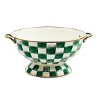 image shows MacKenzie-Childs Emerald Check 26-Cup Everything Bowl against a blank, white background Image
