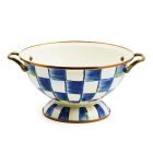 image shows MacKenzie-Childs Royal Check 2.75 Qt. Almost Everything Bowl  against a blank, white background Image