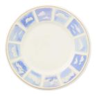 image shows MacKenzie-Childs 11" Dinner Plate | Cloud Watching  against a blank, white background Image