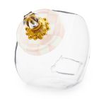 image shows MacKenzie-Childs Sweets Jar with Rosy Check Lid  against a blank, white background Image