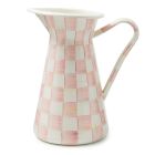 image shows MacKenzie-Childs Rosy Check 17-Cup Large Practical Pitcher against a blank, white background Image