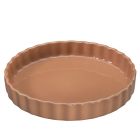 image shows K&uuml;chenprofi Porto 11" Flan Dish | Coral  against a blank, white background Image
