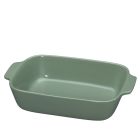  image shows K&uuml;chenprofi Porto 2 Qt. Rectangular Gratin Dish | Jade against a blank, white background Image