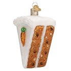 image shows Old World Christmas Ornament | Carrot Cake against a blank, white background Image