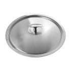 A frying pan containing two pieces of meat, sizzling and cooked to a golden brown. Image