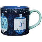 image shows Danica Jubilee Hanukkah 14oz Mug in a Box | Dreidels  against a blank, white background Image
