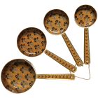 image shows Danica Heirloom Enameled Steel Measuring Cups (Set of 4) | Zest  against a blank, white background Image