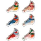 image shows Danica Jubilee Christmas Pinch Bowls (Set of 6) | Season's Tweetings  against a blank, white background Image