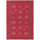 image shows Now Designs by Danica Jacquard Dishtowel | Snowflakes against a blank, white background Image