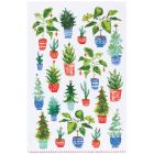 image shows Danica Jubilee Christmas Dishtowel | Jingle Plants against a blank, white background Image