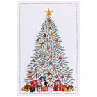image shows Now Designs by Danica Christmas Dishtowel | Festive Fir  against a blank, white background Image