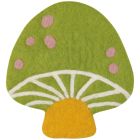 image shows Danica Jubilee Felt Wool Trivet | Mushroom Gems against a blank, white background Image