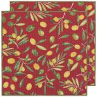 image shows Now Designs by Danica Recycled Microfibre Dish Cloth Set | Olive Oil against a blank, white background Image