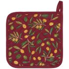 image shows Now Designs by Danica Chef Potholder | Olive Oil against a blank, white background Image