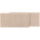 image shows Danica Heirloom Lattice Table Runner | Dove Gray against a blank, white background Image