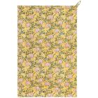image shows Danica Heirloom Block Print Dishtowel | Clematis against a blank, white background Image