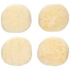image shows Danica Heirloom Resin Coasters (Set of 4) | Ivory  against a blank, white background Image