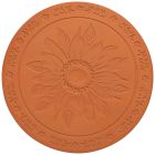 image shows Now Designs by Danica Terracotta Bread Warming Stone | Sunflower Splendor against a blank, white background Image