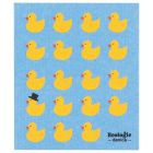 image shows Ecologie by Danica Swedish Sponge Dish Cloth | Rubber Duckies against a blank, white background Image