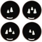 image shows Danica Jubilee Appetizer Plates (Set of 4) | Kindred Spirits against a blank, white background Image
