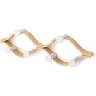 image shows Umbra Montage 6 Wall Hook | White/Natural  against a blank, white background Image
