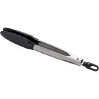 image shows Click Clack Small Tong | Grey/Chrome against a blank, white background Image
