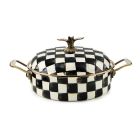 image shows MacKenzie-Childs Courtly Check 5 Qt. Casserole against a blank, white background Image