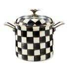 image shows MacKenzie-Childs Courtly Check 7 Qt. Stockpot  against a blank, white background Image