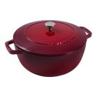 image shows Staub Cast Iron 5.25 Qt. Essential French Oven | Cherry against a blank, white background Image