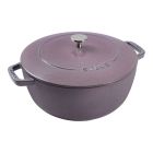 image shows Staub Cast Iron 5.25 Qt. Essential French Oven | Lilac against a blank, white background Image