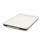 image shows GreenPan Reserve Healthy Ceramic Nonstick Bakeware Half Sheet Pan | Twilight  against a blank, white background Image