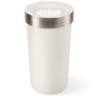 image shows Umbra Vento Trash Can | Sand  against a blank, white background Image