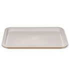 image shows OXO Good Grips Non-Stick Pro Ceramic Coated Metal Bakeware Half Sheet Pan | Biscuit against a blank, white background Image