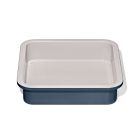 image shows OXO Good Grips Non-Stick Pro Ceramic Coated Metal Bakeware 9" Square Cake Pan | Storm Blue  against a blank, white background Image