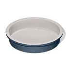  image shows OXO Good Grips Non-Stick Pro Ceramic Coated Metal Bakeware 9" Round Cake Pan | Storm Blue against a blank, white background Image