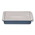 image shows OXO Good Grips Non-Stick Pro Ceramic Coated Metal Bakeware 9" x 13" Cake Pan | Storm Blue against a blank, white background Image