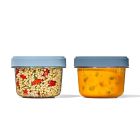 image shows OXO Good Grips Twist & Stack 20oz Container Set | 2-Pack  against a blank, white background Image
