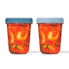  image shows OXO Good Grips Twist & Stack 32oz Container Set | 2-Pack against a blank, white background Image