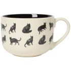 image shows Now Designs by Danica 23oz Latte Mug | Cat Collective  against a blank, white background Image