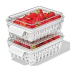 image shows OXO Good Grips 2-Piece Produce Saver Set | Berry Keeper  against a blank, white background Image