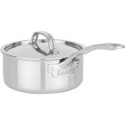 image shows Viking PureGlide&trade; Pro 3-Ply Titanium Nonstick 2 Qt. Sauce Pan with Lid against a blank, white background Image