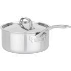 image shows Viking PureGlide&trade; Pro 3-Ply Titanium Nonstick 3 Qt. Sauce Pan with Lid against a blank, white background Image