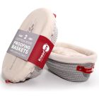 image shows KneadAce Oval Cotton Rope Proofing Baskets Set  against a blank, white background Image
