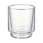 image shows HARIO Double-Walled 370ml Matcha Cup | Clear against a blank, white background Image