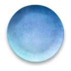 image shows TarHong Oceanic Ombre 8.5" Salad Plate | Blue against a blank, white background
 Image