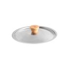 image shows Nordic Ware Cardamom 8" Stainless Steel Lid against a blank, white background Image